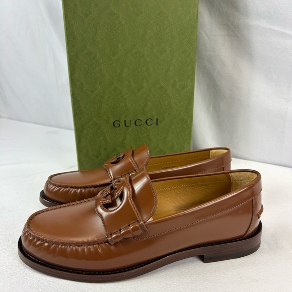 Gucci Interlocking G leather loafers